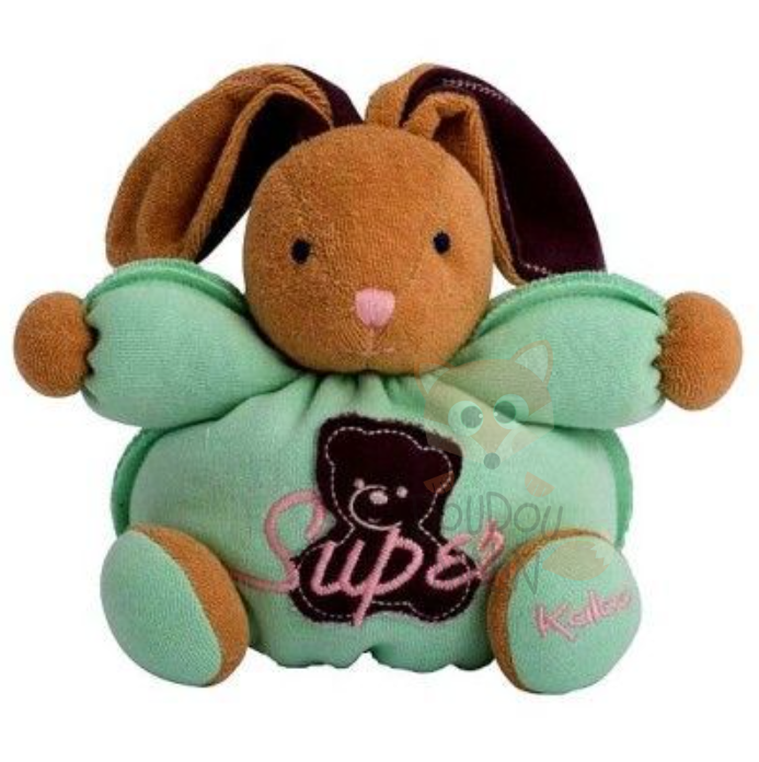  sweet life peluche lapin vert super 18 cm 